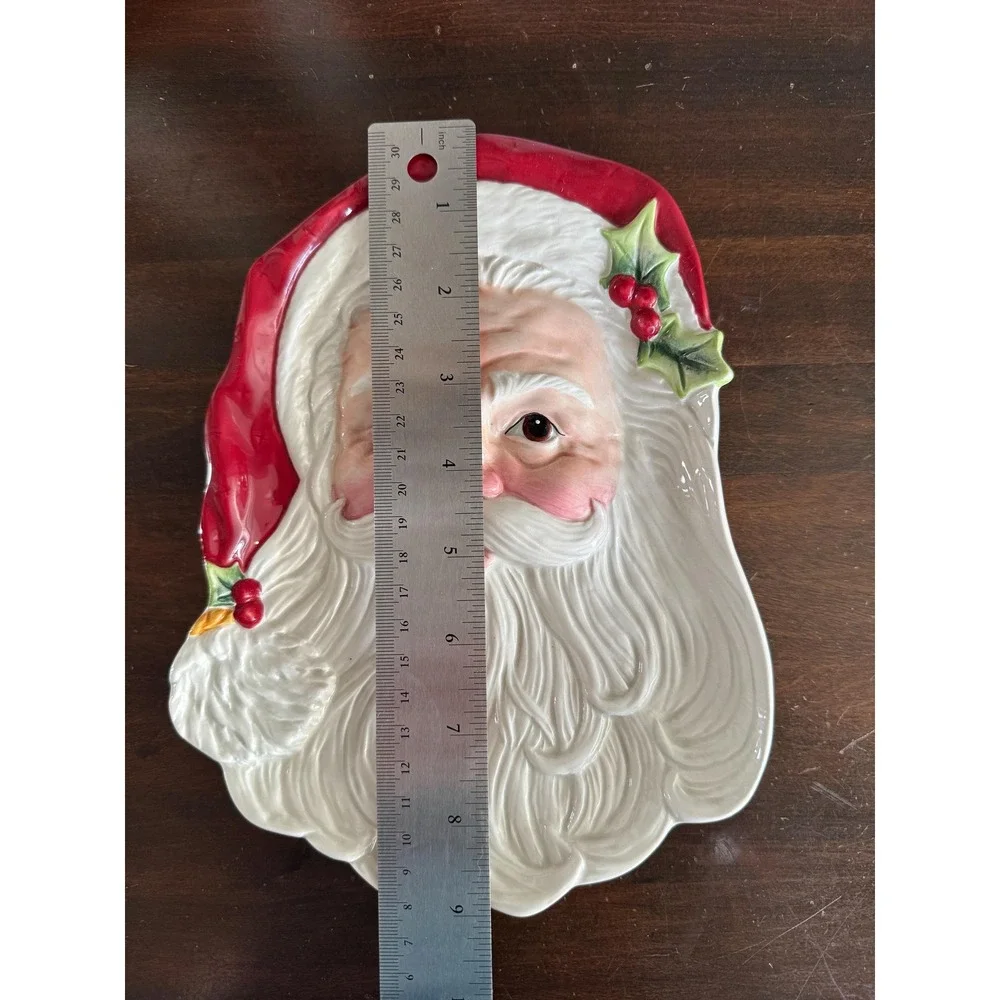 Fitz and Floyd Dear Santa Canapé Plate